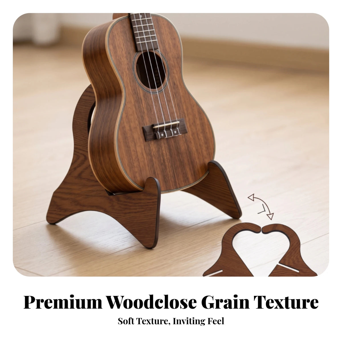 Wooden Folding Guitar Stand – Lightweight, Portable & Space-Saving Guitar Stand PLUSH