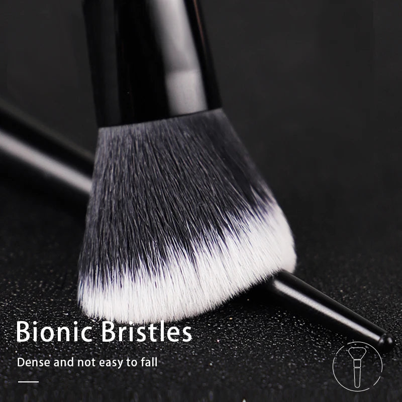 Kat Von D #02 Contour Brush – Soft Synthetic Fiber Black Handle Contour Makeup Brush PLUSH
