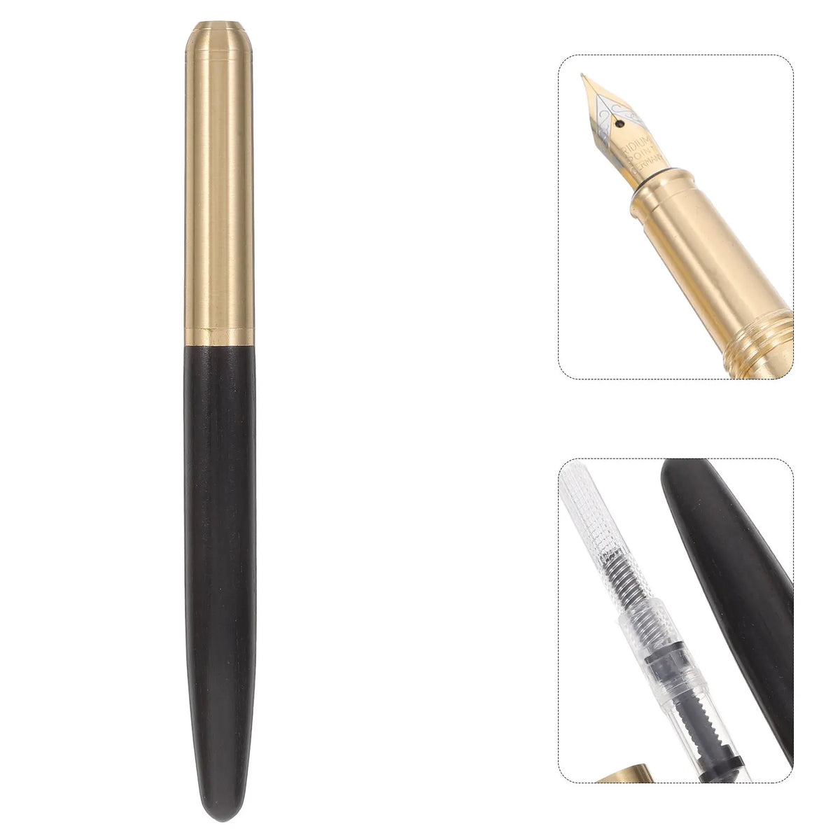 Wood & Metal Fountain Pen – Smooth Calligraphy Writing Pen Fountain Pen PLUSH Default Title