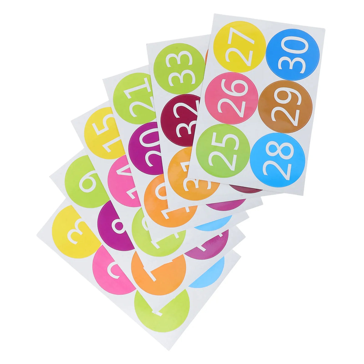 6pcs Classroom Floor Number Spot Stickers – Line Up Decals Classroom Floor Stickers PLUSH