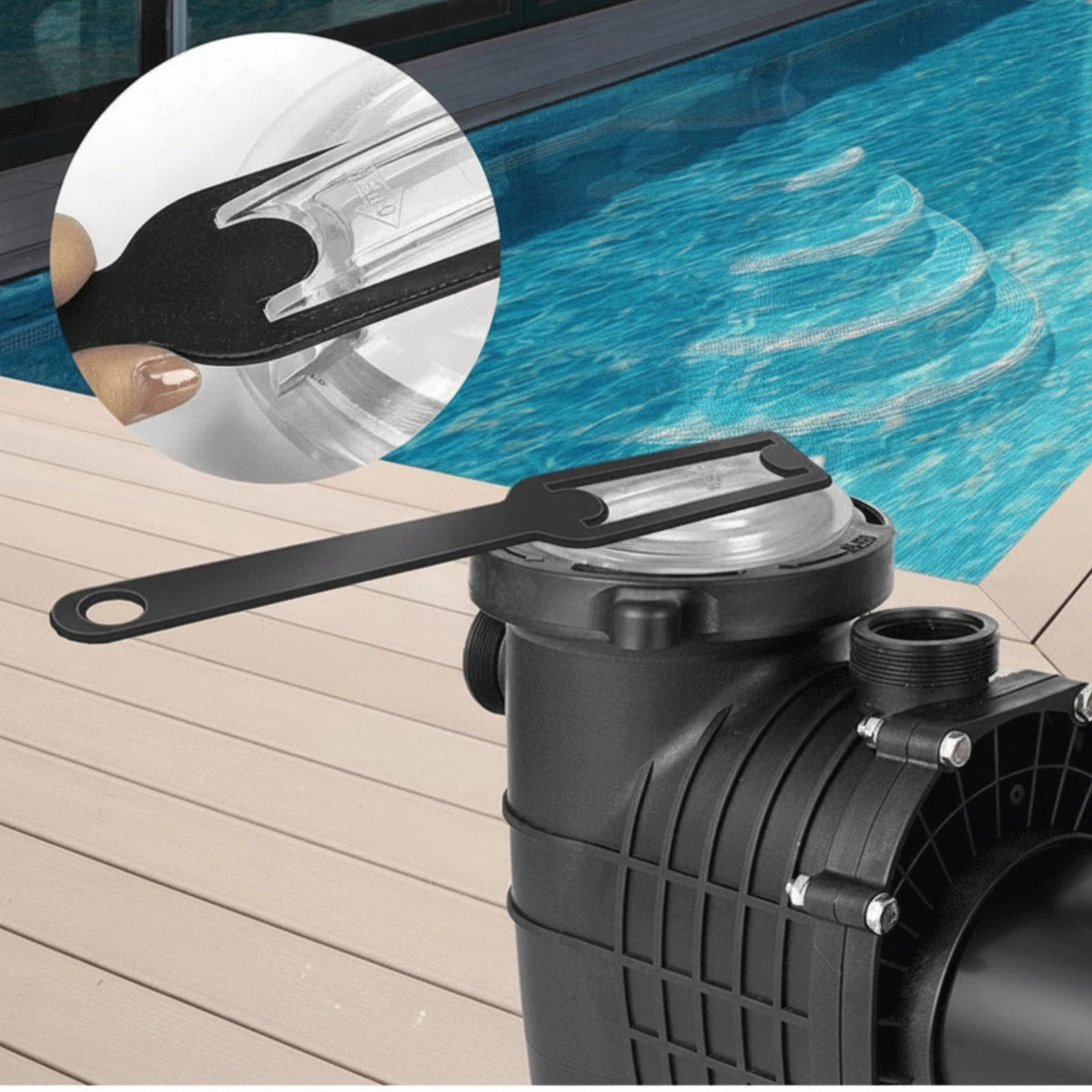 Pool Pump Wrench – Anti-Rust Filter Strainer Removal Tool Pool Maintenance Wrench PLUSH