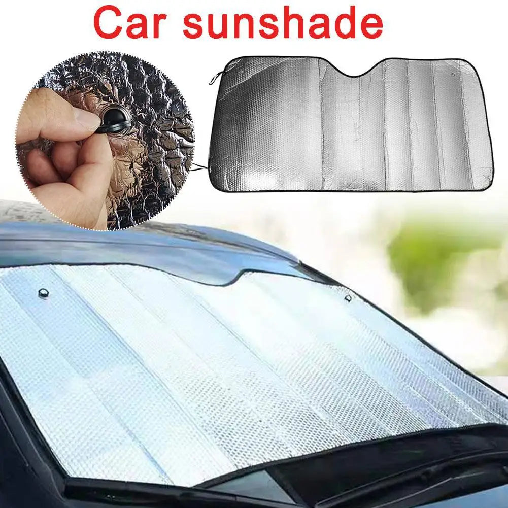 Foldable Aluminum Foil Car Windshield Sunshade – UV Protection Car Window Sunshade PLUSH
