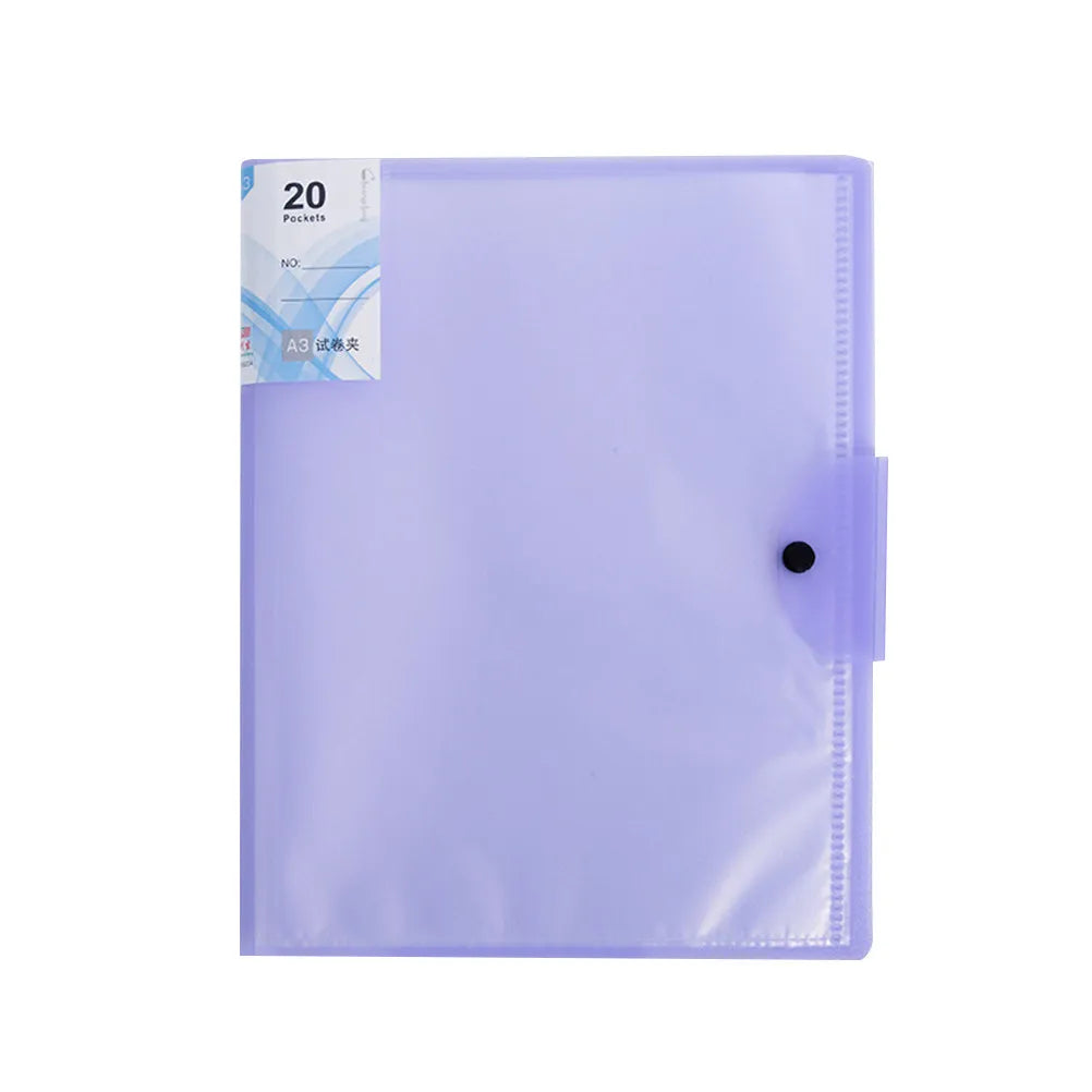 Large Capacity Sliding Bar File Folder – PVC Document Organizer File Folder Organizer PLUSH