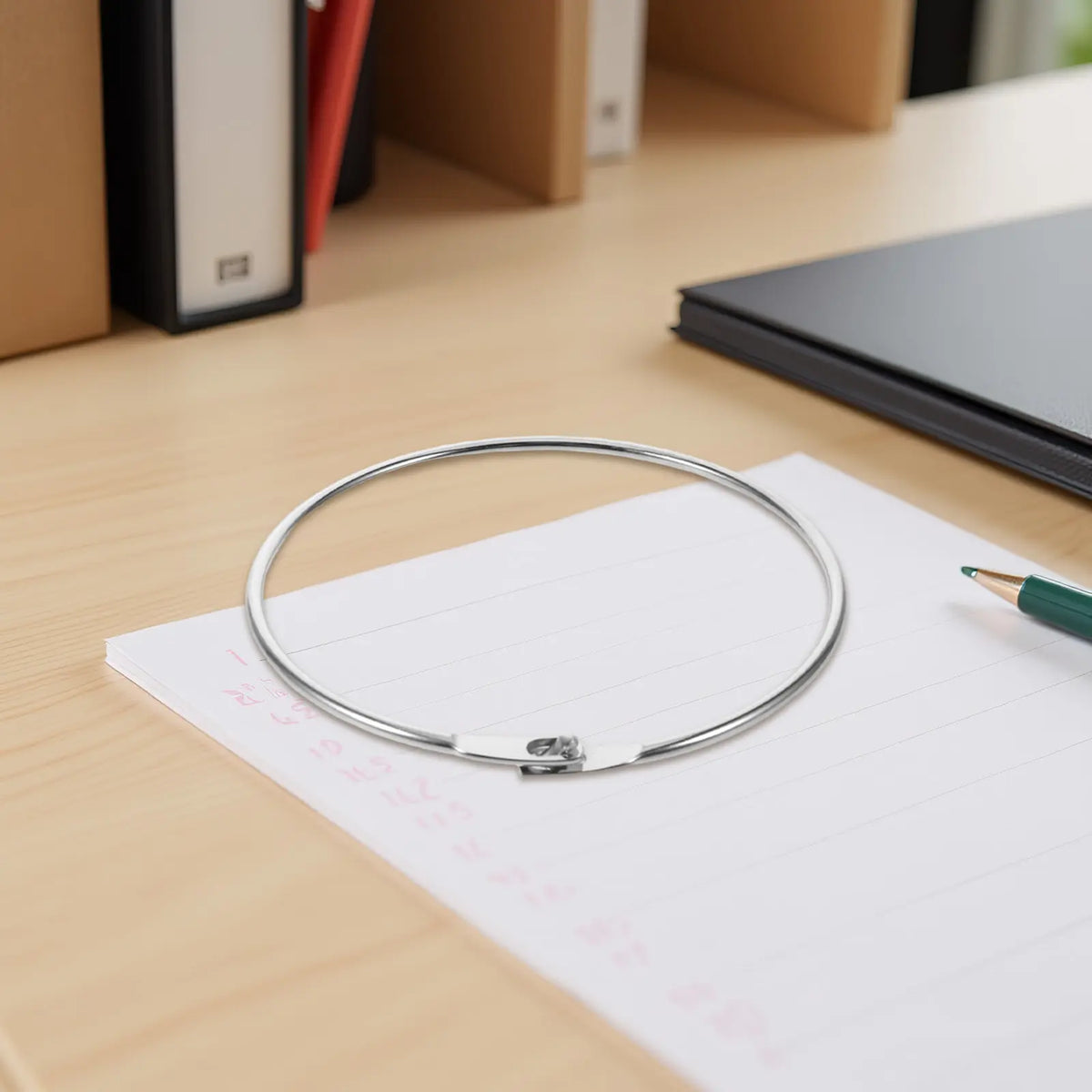 10pcs Metal Loose Leaf Binder Rings – Index Card & Notebook Loose Leaf Binder Rings PLUSH