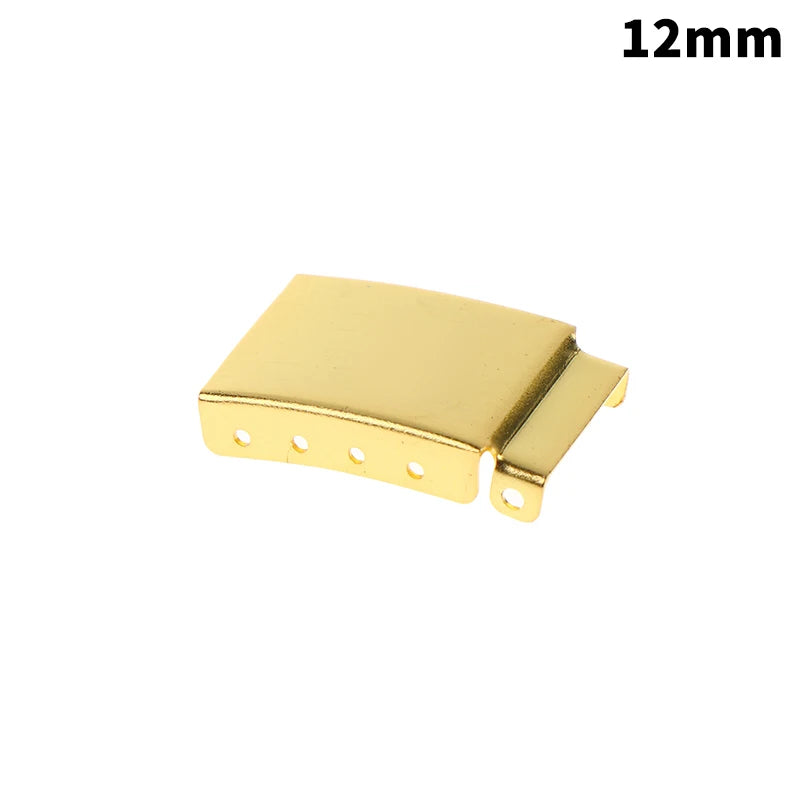Universal Watch Band Clasp Extender 12–24mm Steel Gold Silver Watch Band Extender PLUSH 12MM Gold