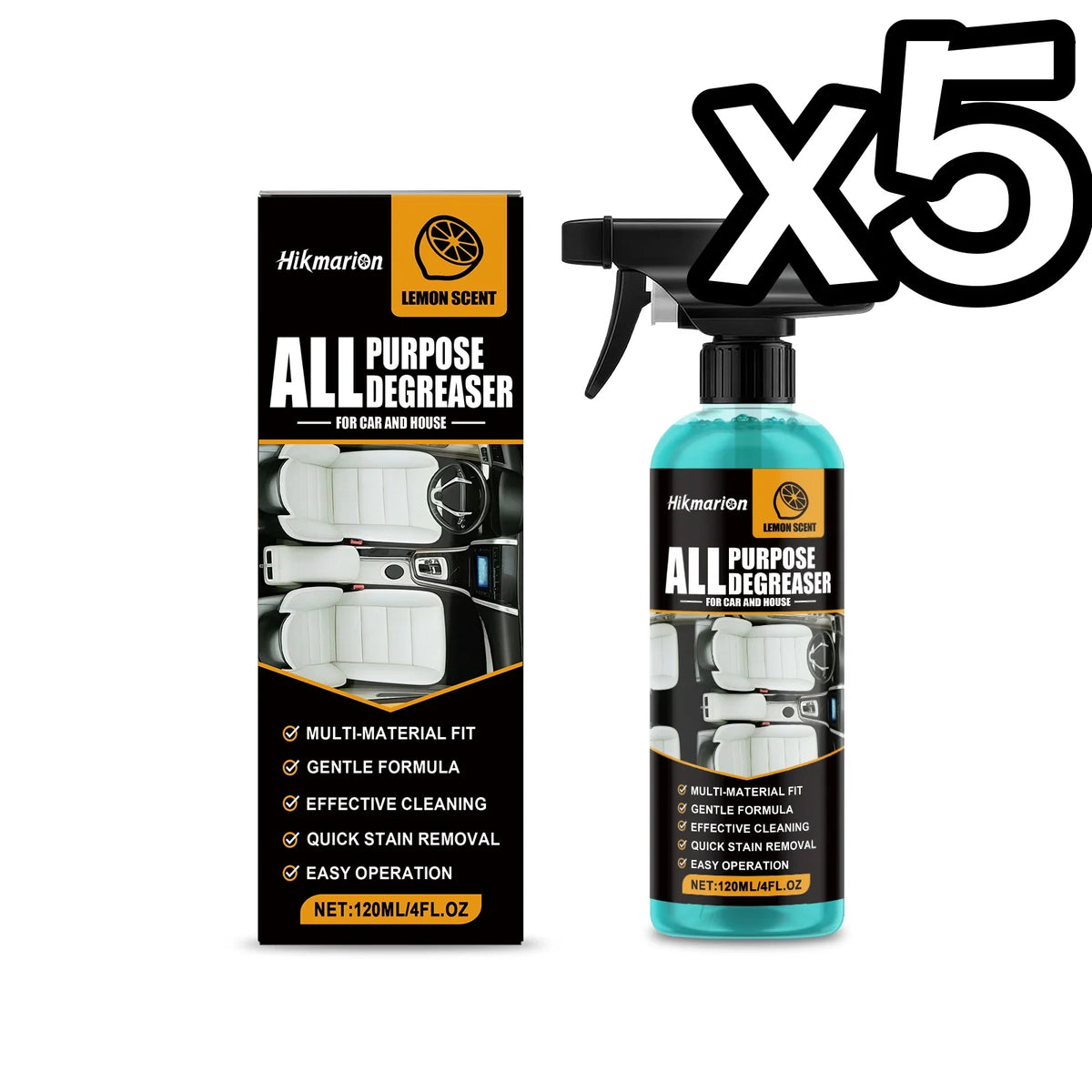 Hikmarion Multi-Purpose Degreaser – Car & Home 120ml Multi-Purpose Degreaser PLUSH 120ml Boxed x 5