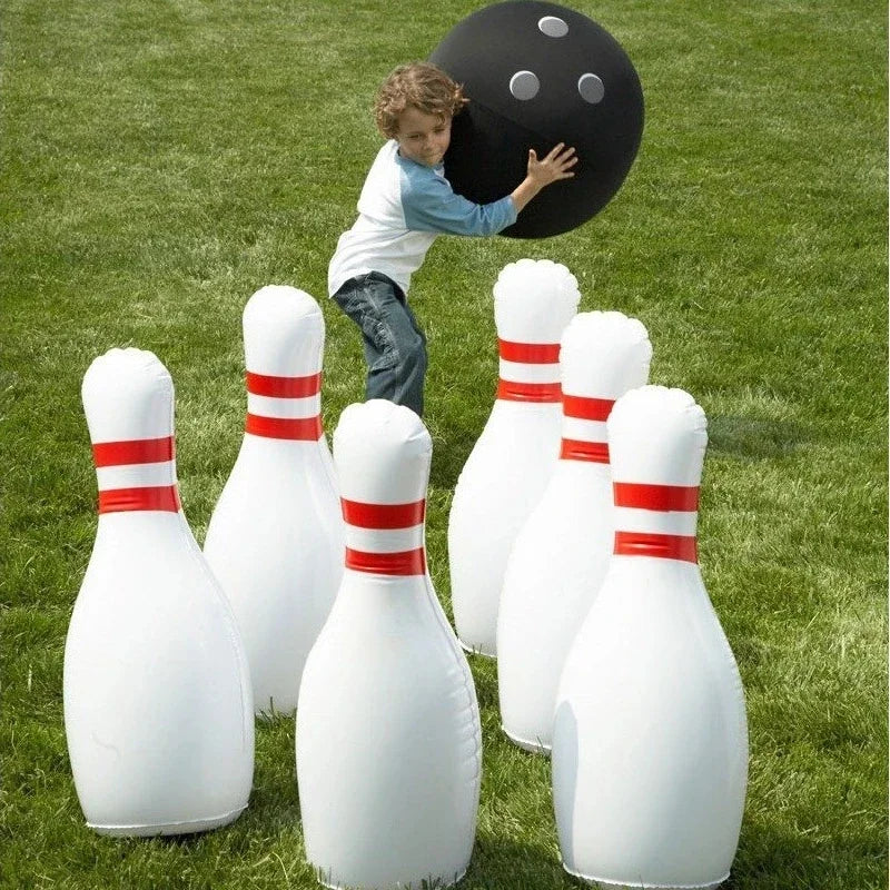 Giant Inflatable Bowling Set – Outdoor Family Yard Game Inflatable Yard Game PLUSH