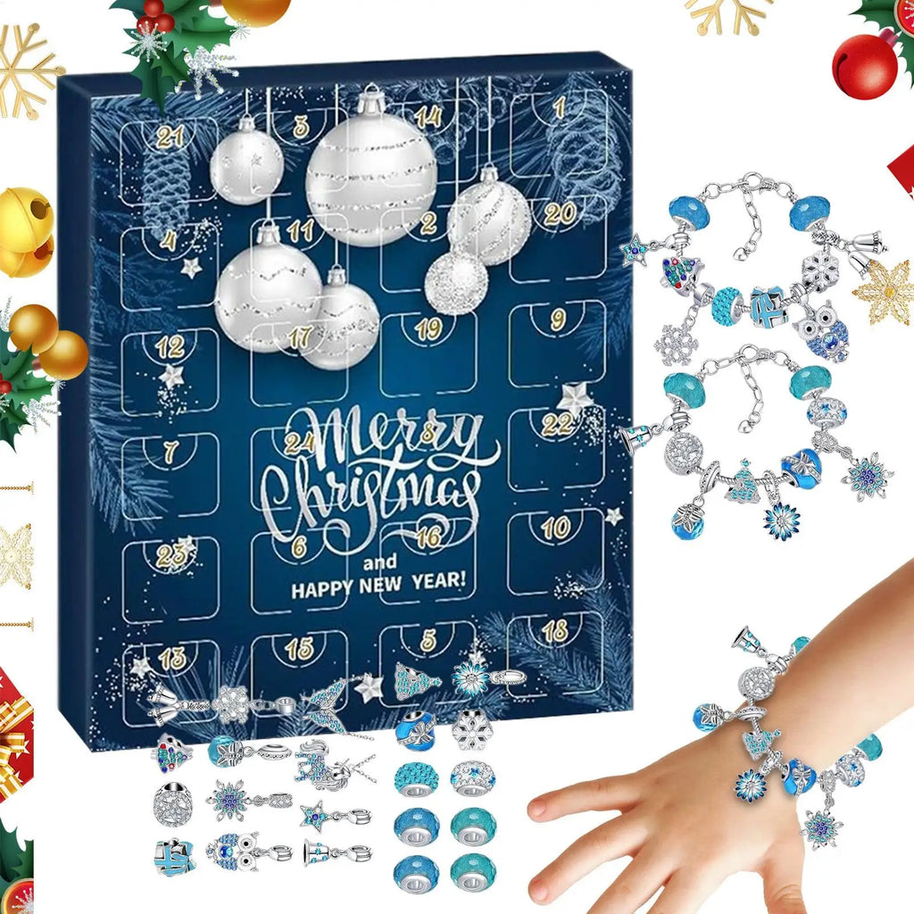 Christmas Advent Calendar 24-Day Bracelet Surprise Gift Set Advent Calendar Gift Set PLUSH