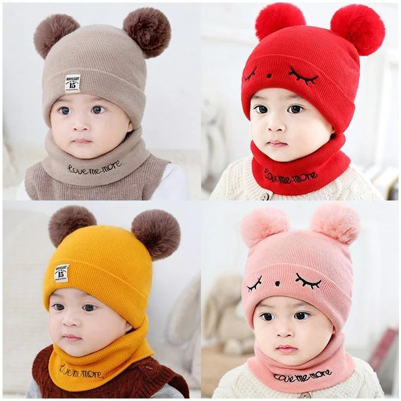 Kids Winter Cartoon Hat – Thickened Cotton Warm Baby Cap Kids Winter Hat PLUSH