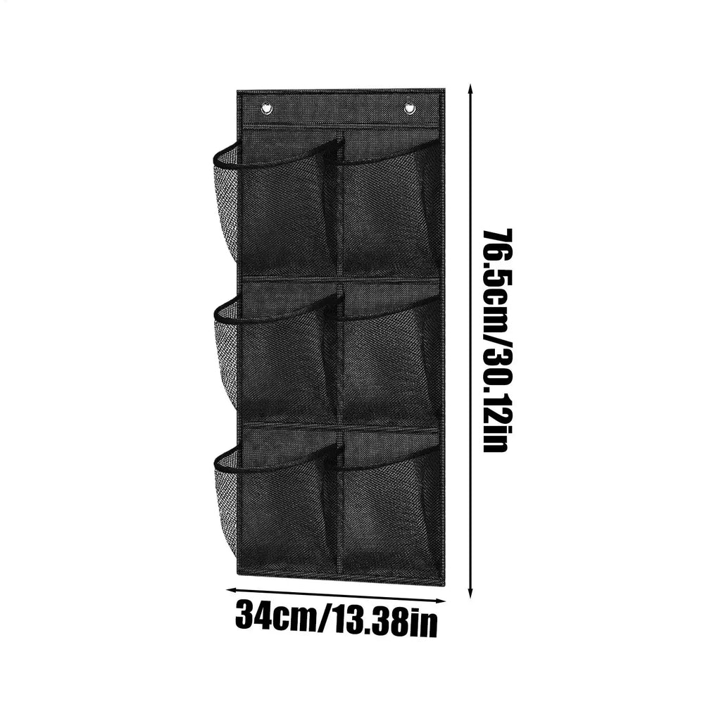 6-Grid Mesh Hanging Wall & Door Organizer – Storage Bag Hanging Wall Organizer PLUSH