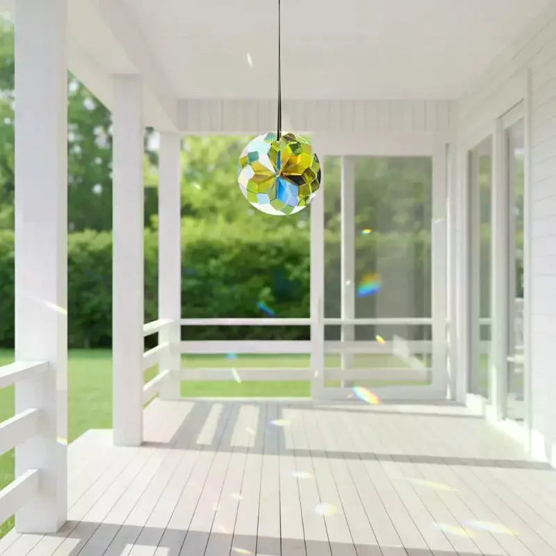 30mm Acrylic Crystal Prism Suncatcher – Rainbow Maker Pendant Prism Suncatcher PLUSH