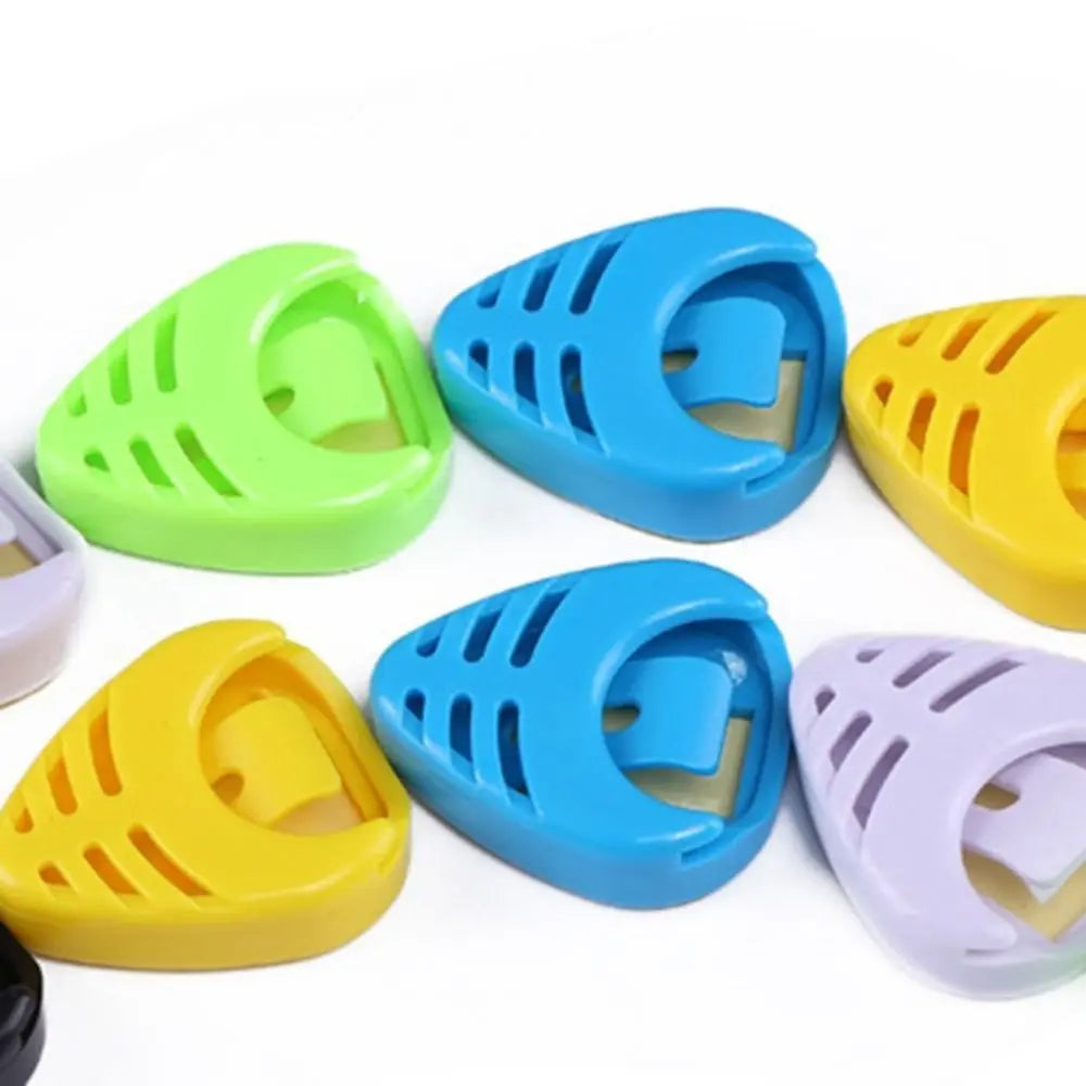 10pcs Heart Shape Adhesive Guitar Pick Holder Box | Random Color Guitar Pick Holder PLUSH