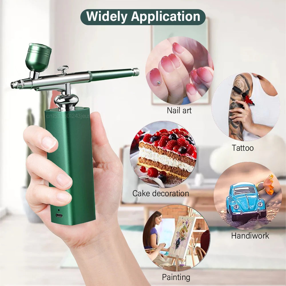 Portable Airbrush Compressor – Nail Art, Cake & Tattoo Airbrush Compressor PLUSH