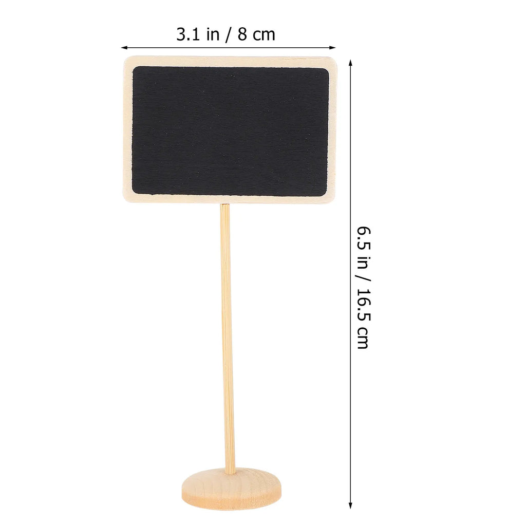 10pcs Mini Wooden Chalkboard Signs for Party & Wedding Decor Mini Chalkboard Signs PLUSH