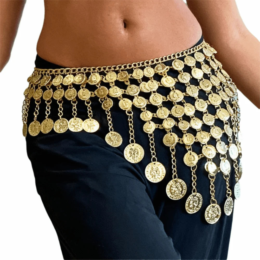 Vintage Belly Dance Tassel Waist Chain – Bohemian Body Jewelry Body Waist Chain PLUSH Style3