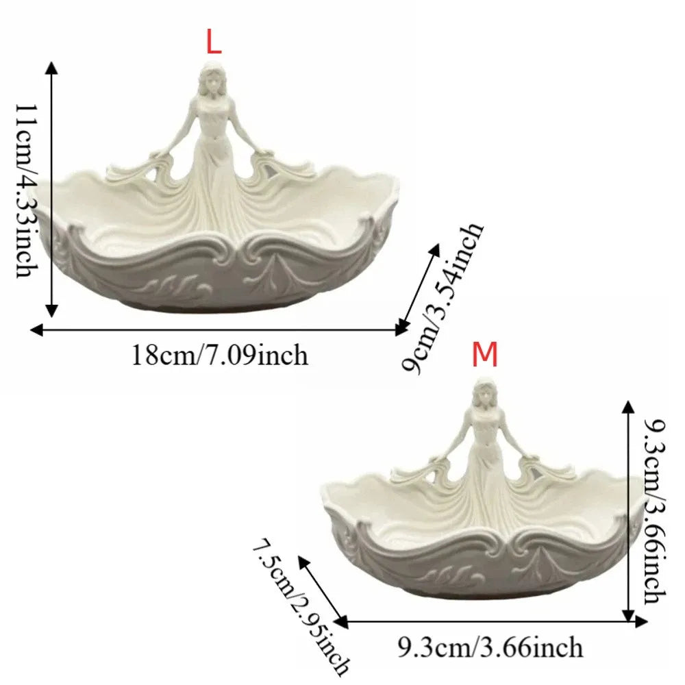 Statue-Shaped Jewelry Storage Tray | Elegant Desktop Organizer Jewelry Storage Tray PLUSH