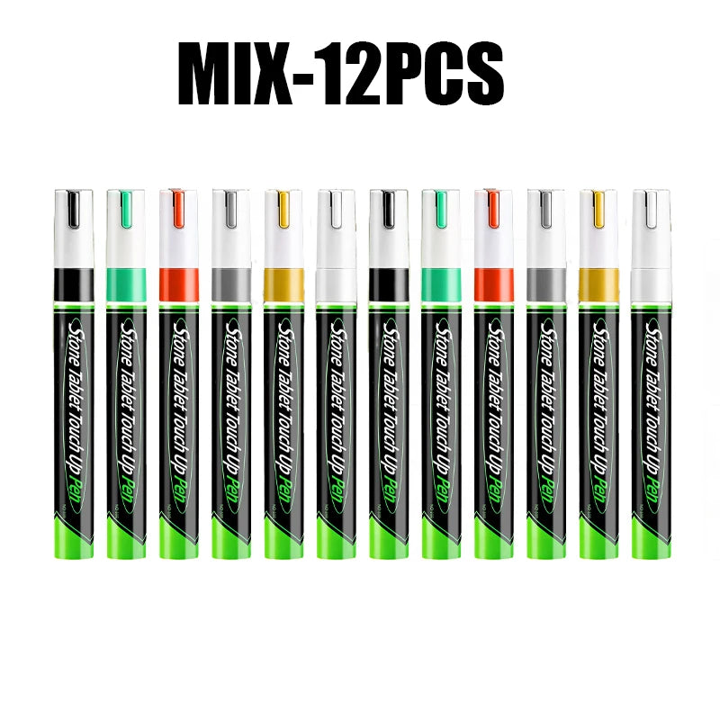 Pet Tombstone Touch-Up Paint Pen – Waterproof Metal Lettering Touch-Up Paint Pen PLUSH MIX 12PCS