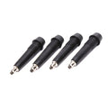 4pcs Tungsten Carbide Trekking Pole Tips – Nordic Walk Replacement Trekking Pole Tips PLUSH Black