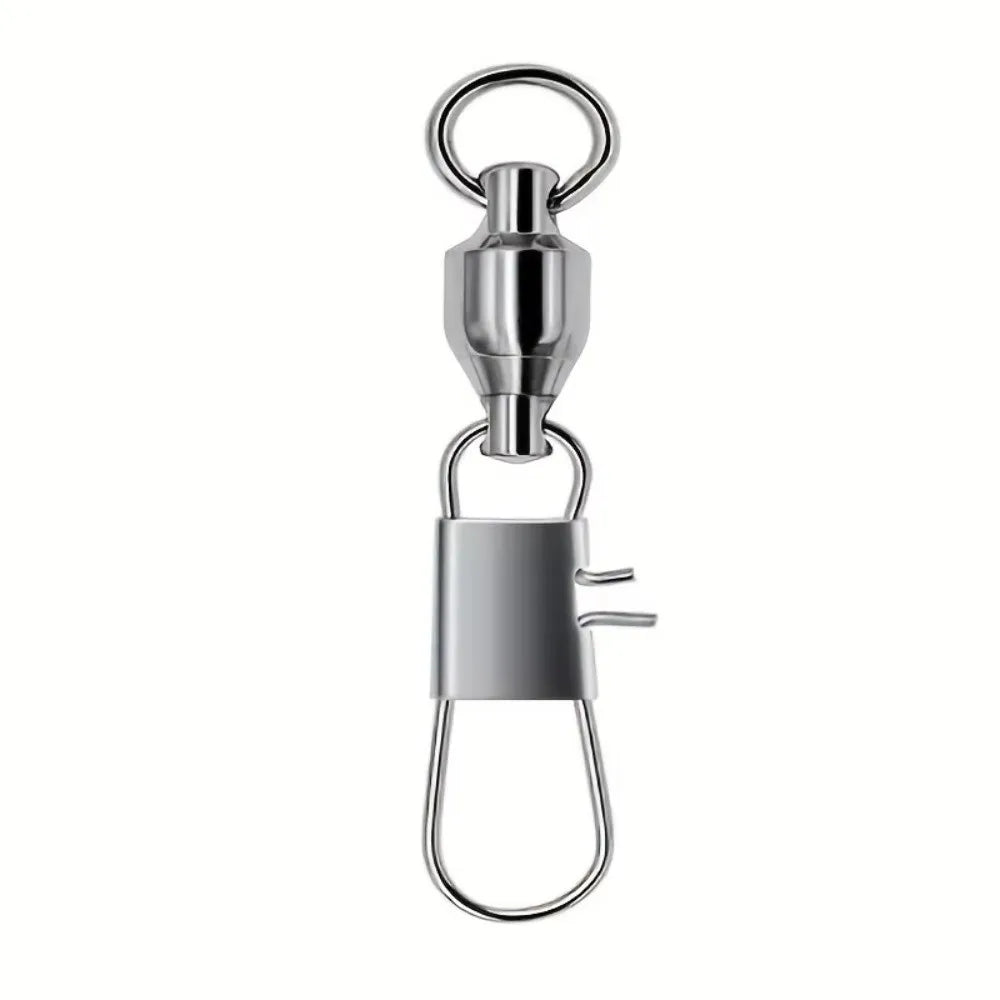 Stainless Steel Fishing Swivels Cross Lock Snap 20pcs Fishing Swivel Snap PLUSH