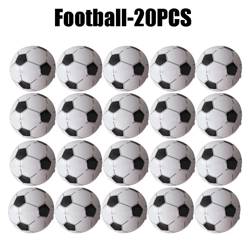 Inflatable Sports Beach Balls 24-Pack – Kids Pool & Beach Toy Inflatable Beach Toy PLUSH Football-20PCS