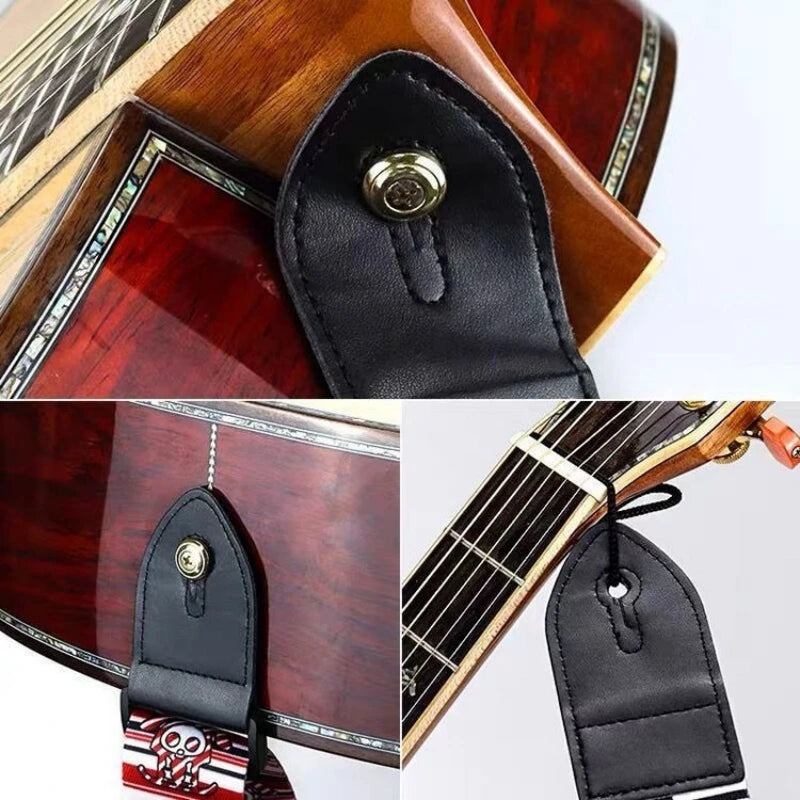Embroidered Cross Guitar Strap – Electric, Bass & Ukulele Guitar Strap PLUSH