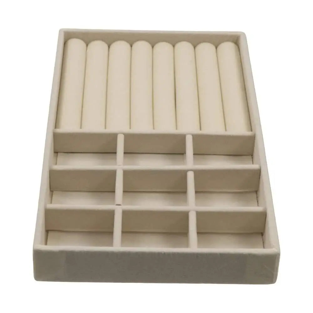 Velvet Jewelry Tray Organizer – Rings, Earrings & Bracelets Jewelry Display Tray PLUSH