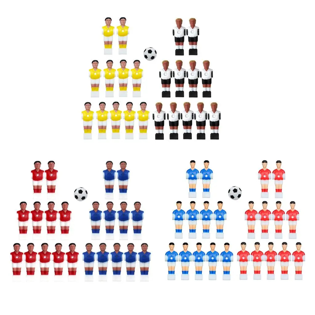 22pcs Foosball Men Replacement Set with Ball – Resin & Plastic Foosball Replacement Parts PLUSH