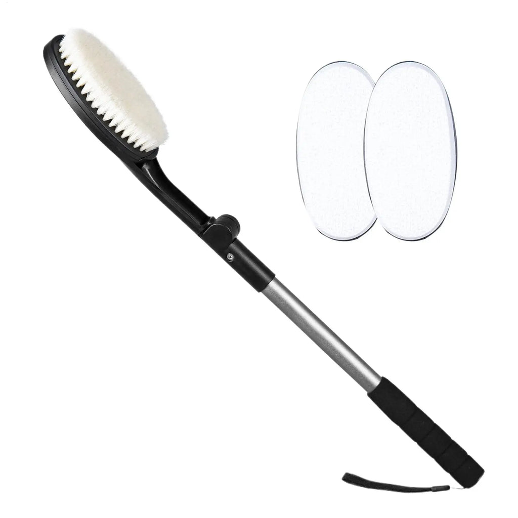 Foldable Long Handle Back Scrubber & Bath Brush for Shower Back Scrubber Brush PLUSH