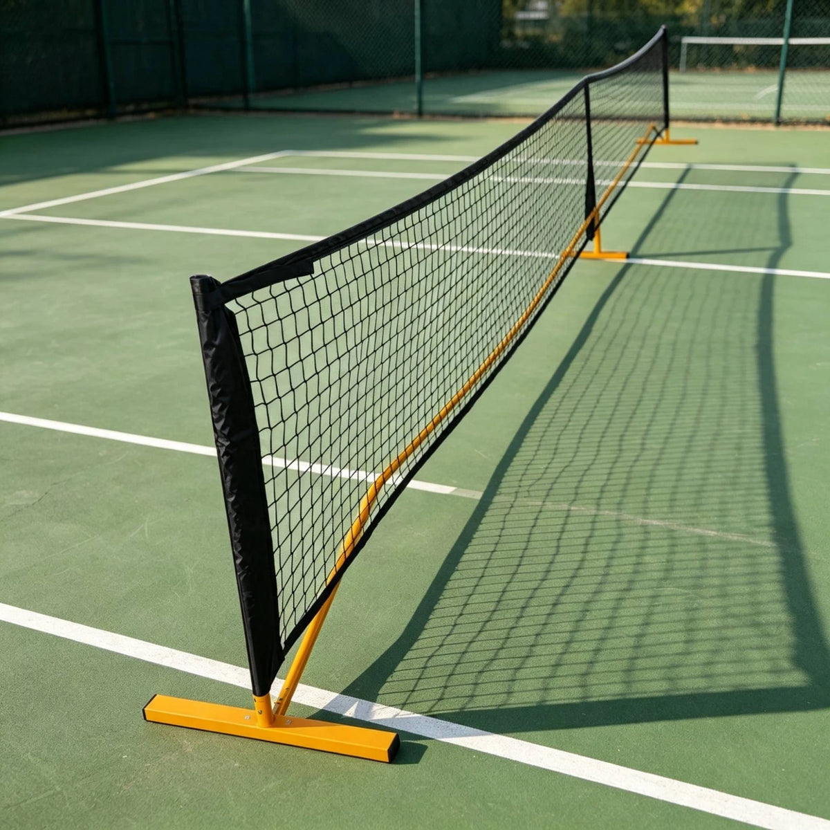 Portable Pickleball Net with Wheels – Heavy-Duty Freestanding Pickleball Net System PLUSH