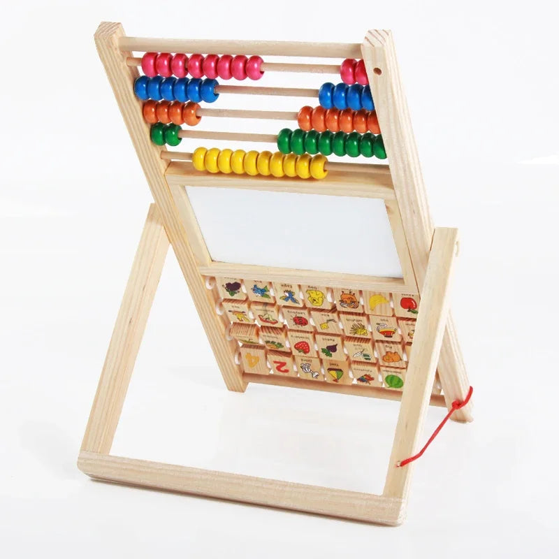 Wooden Abacus Drawing Board – Montessori Math Toy for Kids Montessori Math Toy PLUSH