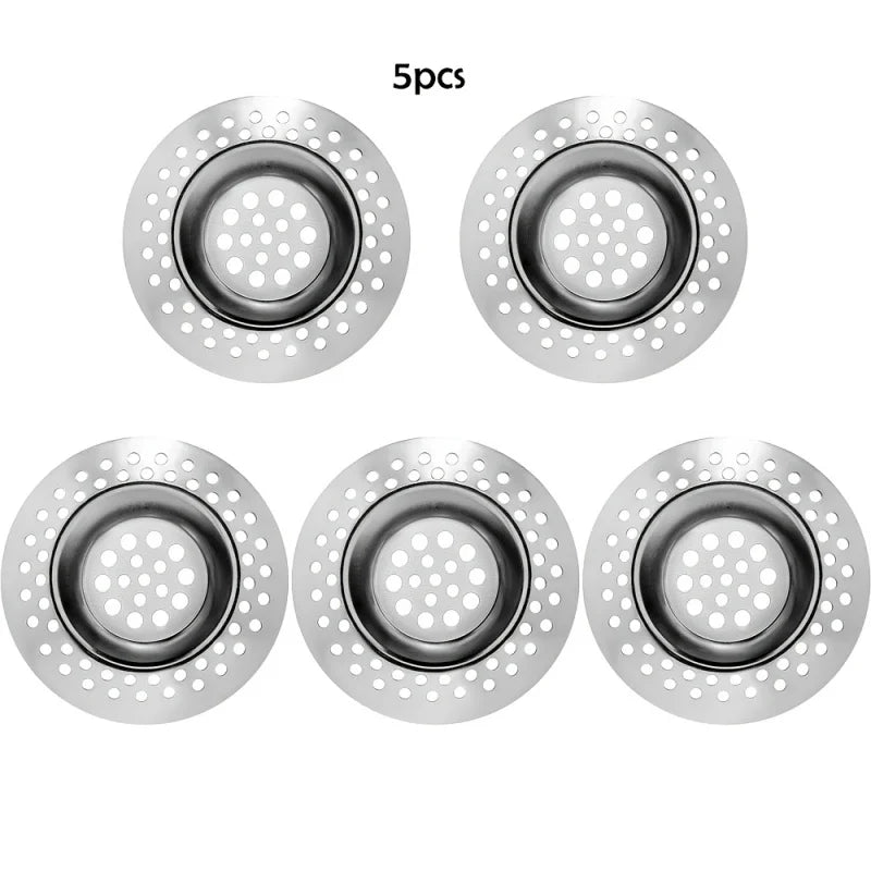 Stainless Steel Bowl Drain Cover – Sink & Bathtub Hair Catcher Drain Cover Strainer PLUSH