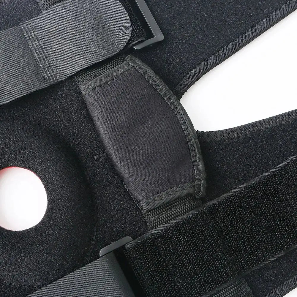 Compression Knee Brace – Open Patella, Dual Hinges & Adjustable Knee Brace Sleeve PLUSH