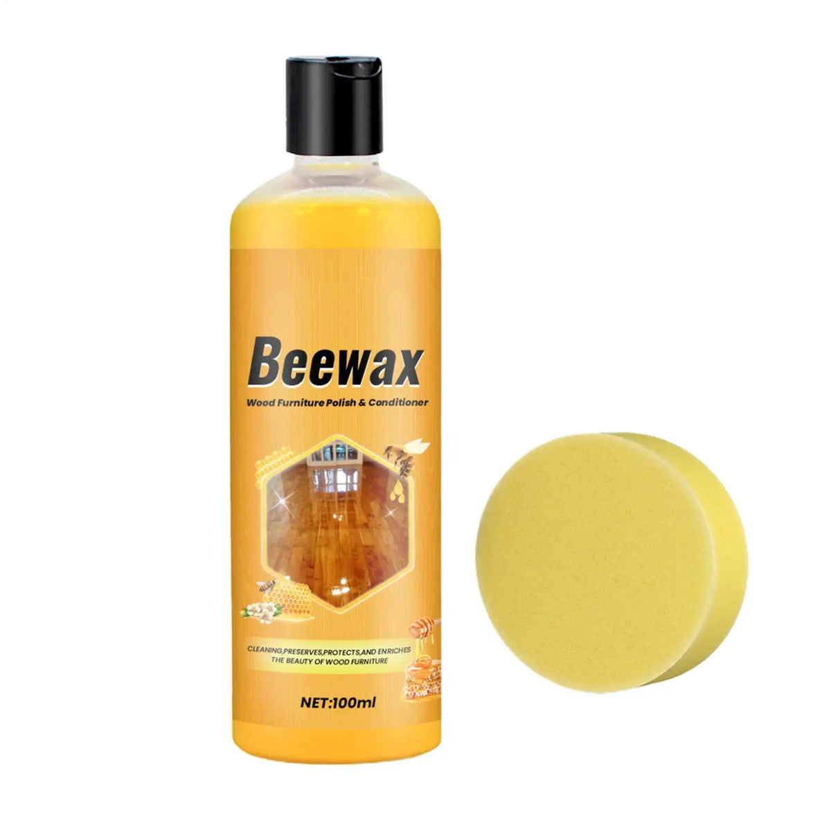 100ml Beeswax Wood Polish & Furniture Care Wax – Waterproof Furniture Polish Wax PLUSH