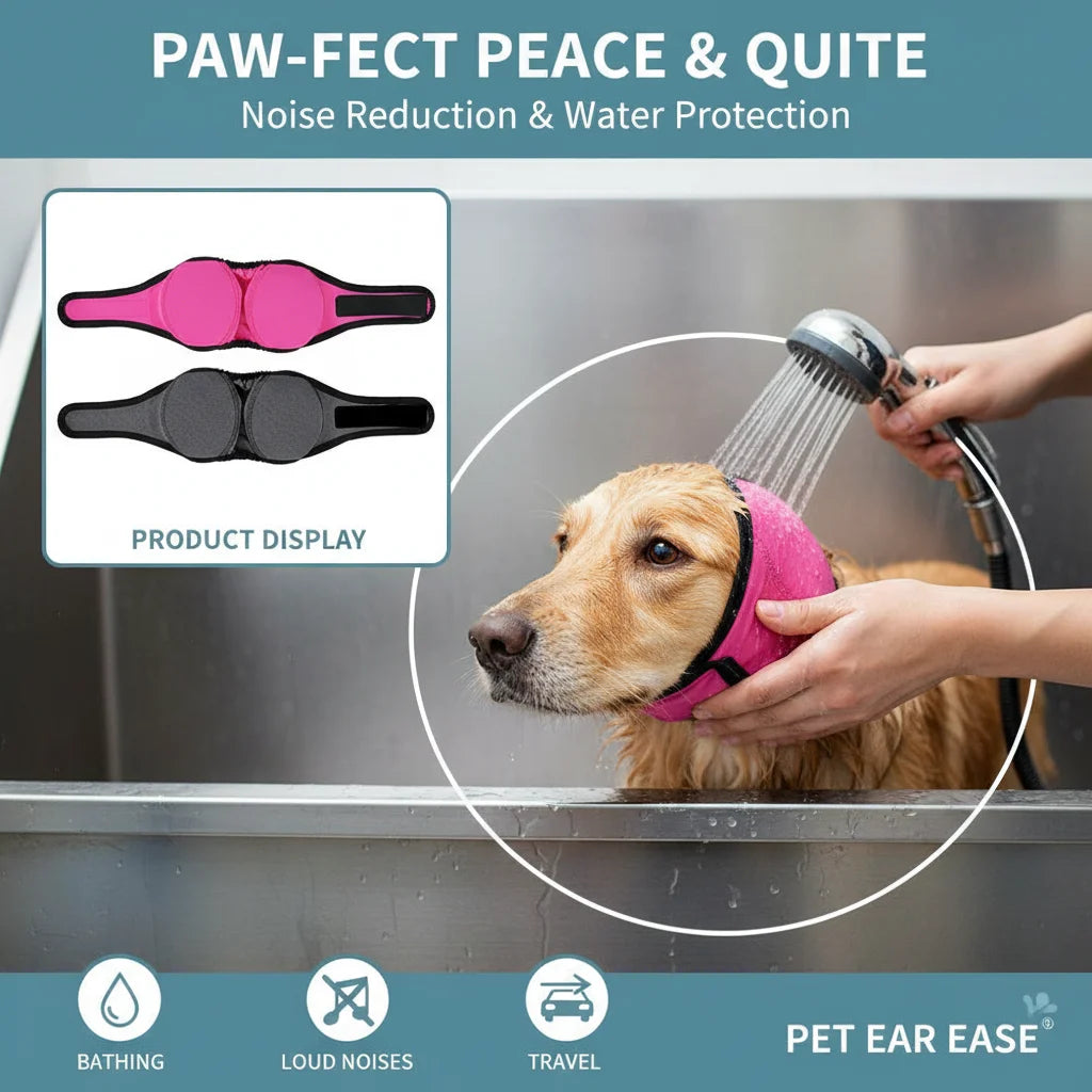 Dog Ear Wrap Noise Calming Head Cover | S, M & L Dogs Dog Ear Wrap PLUSH