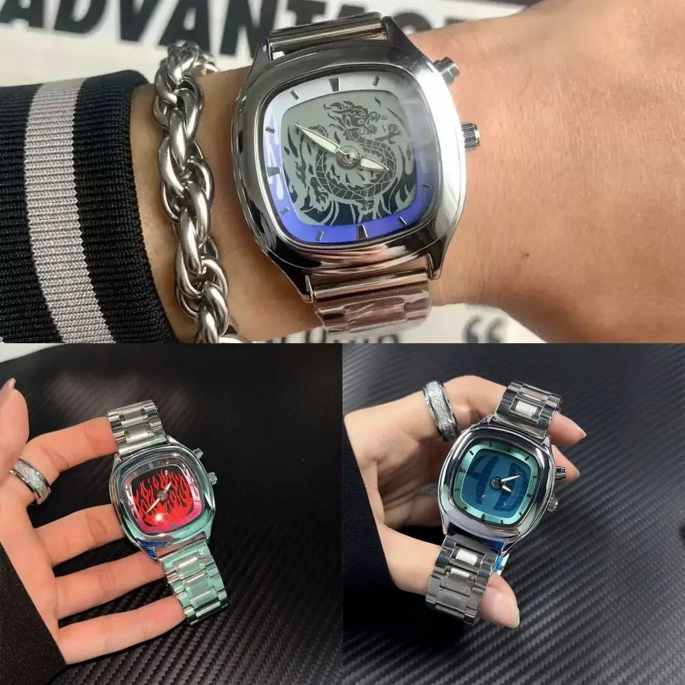 Y2K Retro Unisex Quartz Watch – Analog Digital Streetwear Retro Fashion Watch PLUSH
