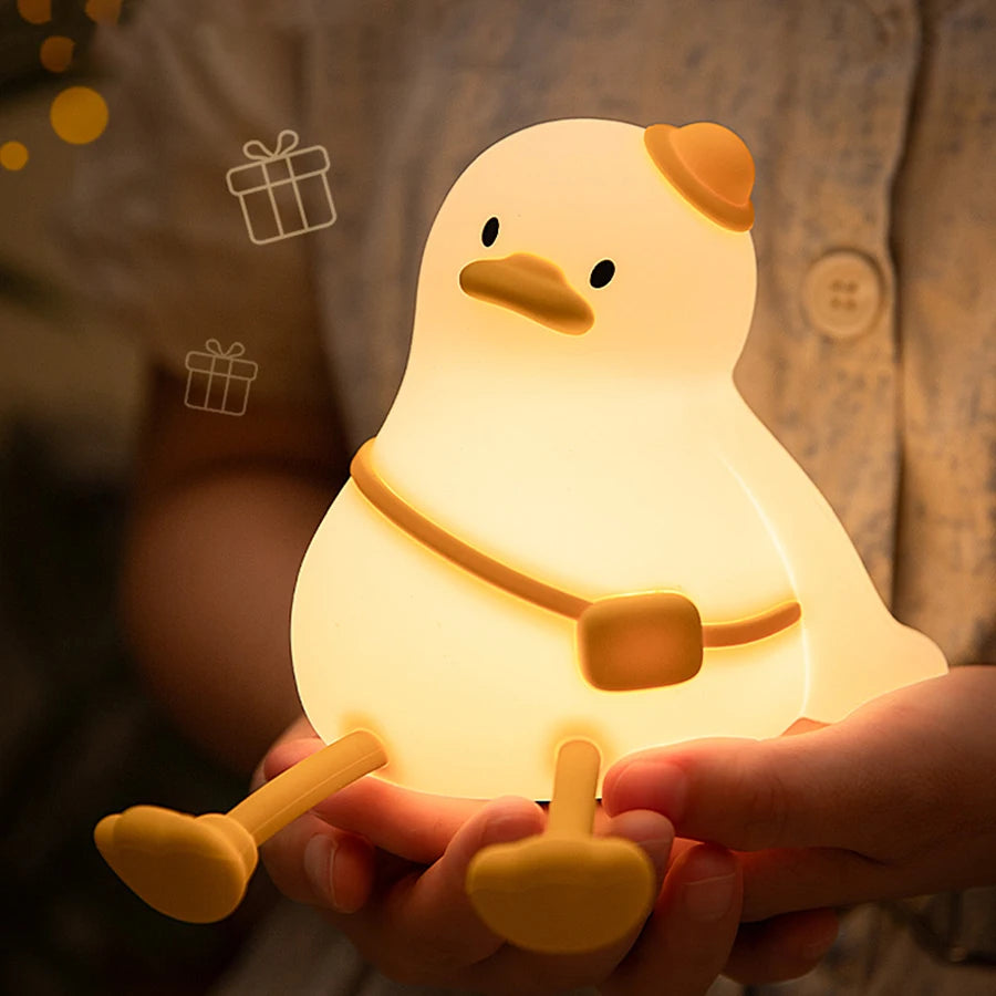 Duck Silicone LED Night Light – Kids Nursery Bedside Lamp | GGBEE LED Night Light PLUSH