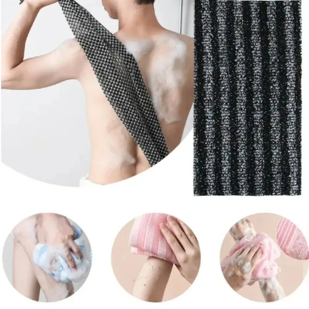 Nylon Exfoliating Bath Brush – Back & Body Shower Scrubber Exfoliating Bath Brush PLUSH