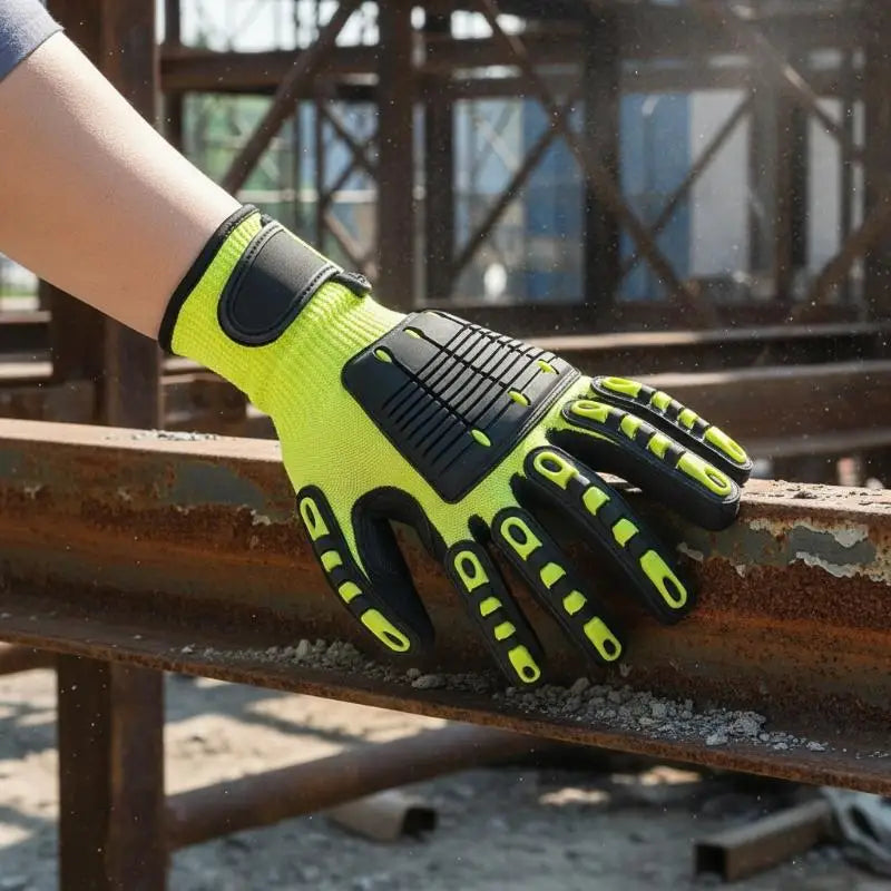 Cut Resistant Work Gloves – Anti-Impact Nitrile Palm Safety Safety Work Gloves PLUSH