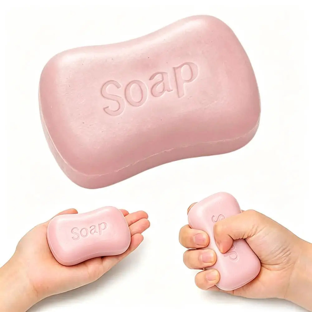 Slow Rebound PU Soap Squeeze Toy – Desk Fidget for Students Squishy Fidget Toy PLUSH Pink