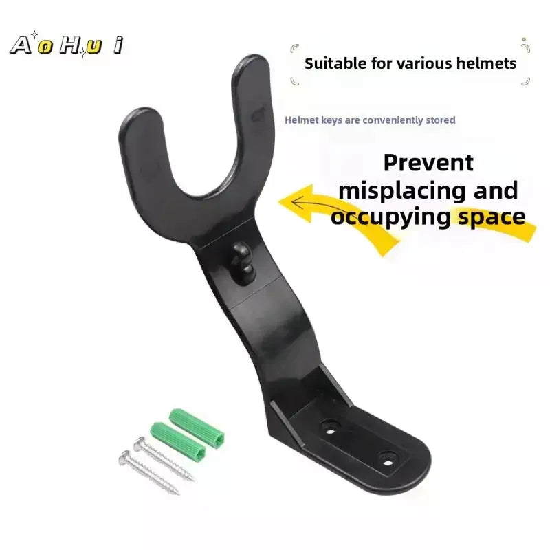 Wall Mount Helmet Hook Rack – Nylon Hanger 1-4 Pcs Wall Mount Hook Rack PLUSH
