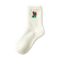Furry Christmas Plush Socks – Warm Women's Holiday Tube Socks Holiday Plush Socks PLUSH Bell One Size