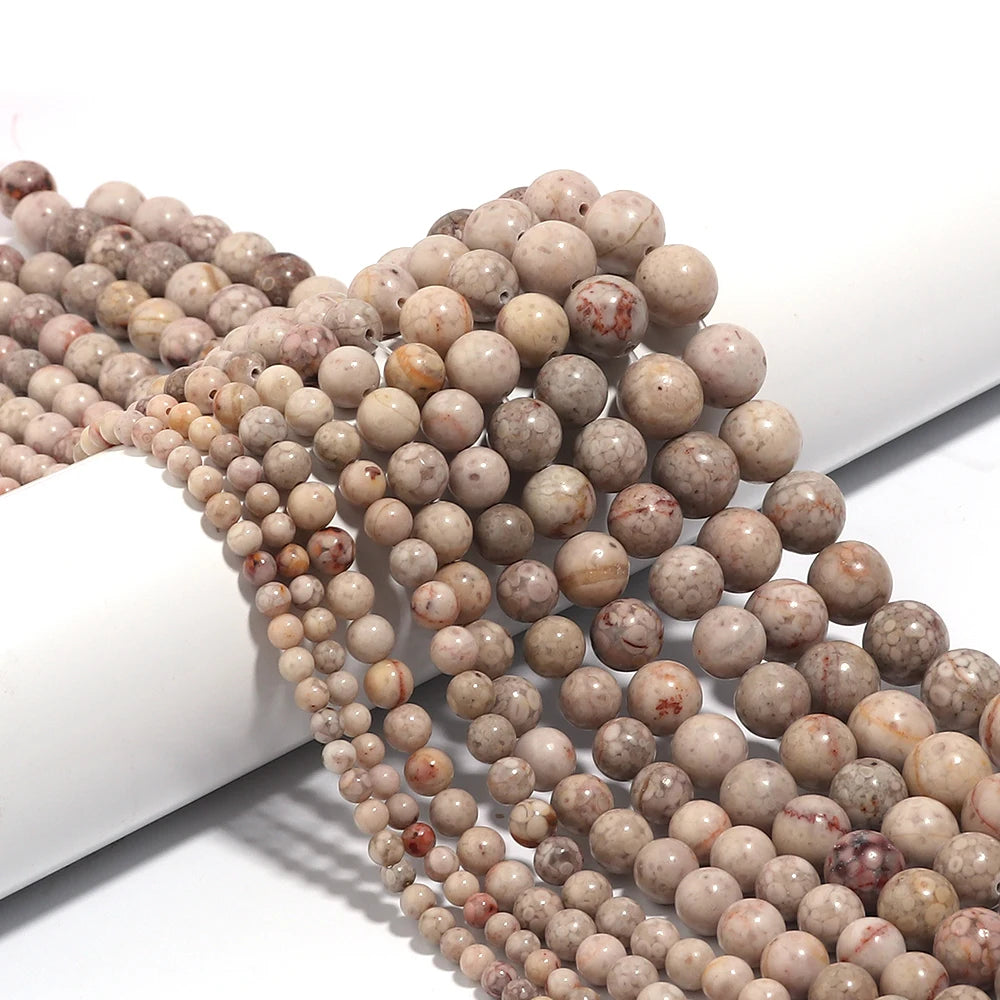 Natural Maifan Stone Beads 4–12mm Round Spacer Beads for Jewelry Stone Spacer Beads PLUSH