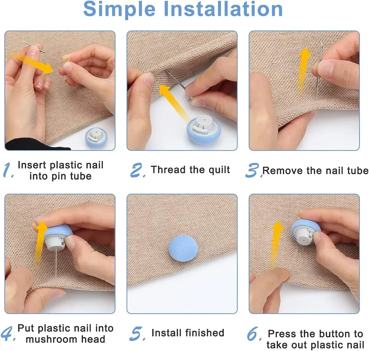 Reusable Quilt Fixing Buckles – Anti-Slip Bed Sheet Fasteners Bedding Fastener PLUSH