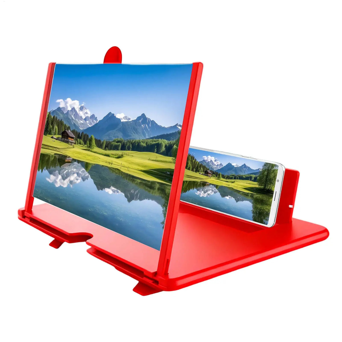 HD Phone Screen Magnifier 3-4x – Desktop Projection Stand Phone Screen Magnifier PLUSH