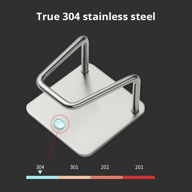 Stainless Steel Sink Sponge Holder Rack – Wall Mount Drainer Sink Sponge Holder PLUSH