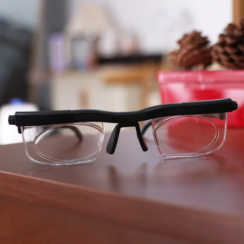 Adjustable Strength Variable Focus Glasses – Reading & Distance Adjustable Focus Glasses PLUSH