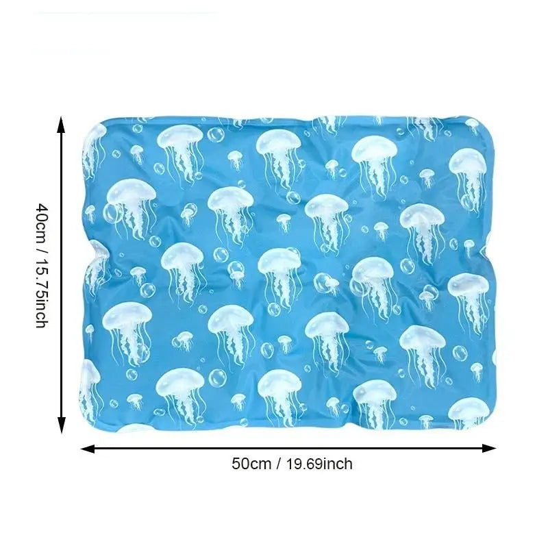 Self-Cooling Gel Mat for Dogs & Cats – Non-Toxic Summer Pad Pet Cooling Mat PLUSH A5