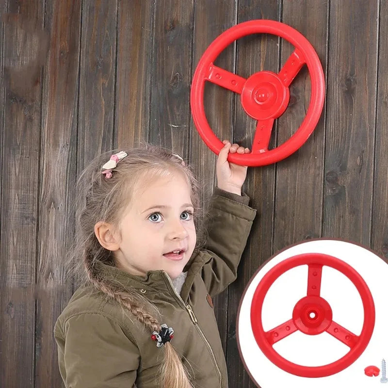 Swing Set Steering Wheel – Kids Playground Accessory Swing Set Accessory PLUSH