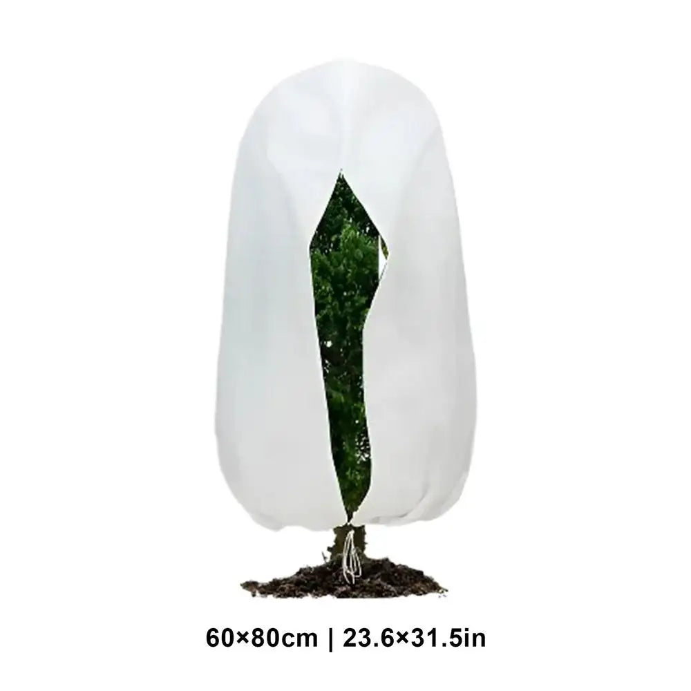 Winter Plant Frost Protection Bag – Zip & Drawstring Cover Plant Frost Cover PLUSH S 6080cm