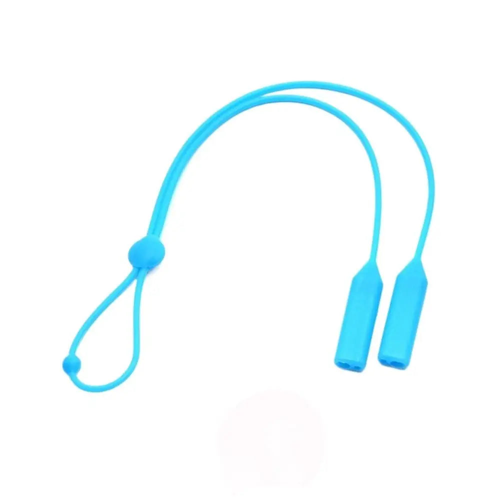 Silicone Glasses Strap Lanyard – Kids & Adults Eyewear Cord Eyewear Strap PLUSH light blue